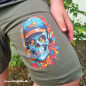 Preview: Bügelbild Colorful Skull
